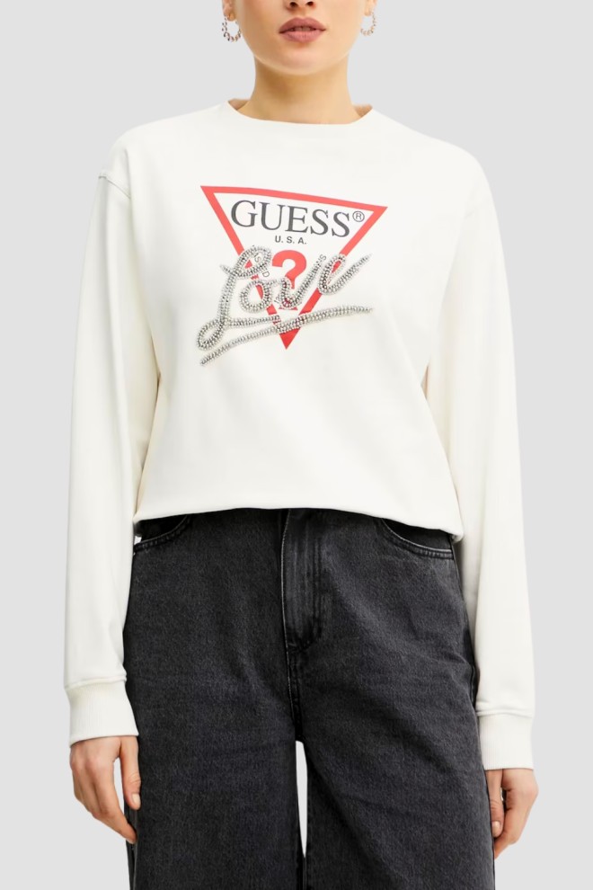 Жіночий світшот GUESS білий Love