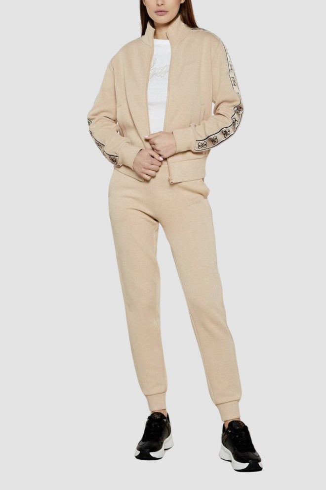 GUESS Beige women's sweatshirt with Britney stripes