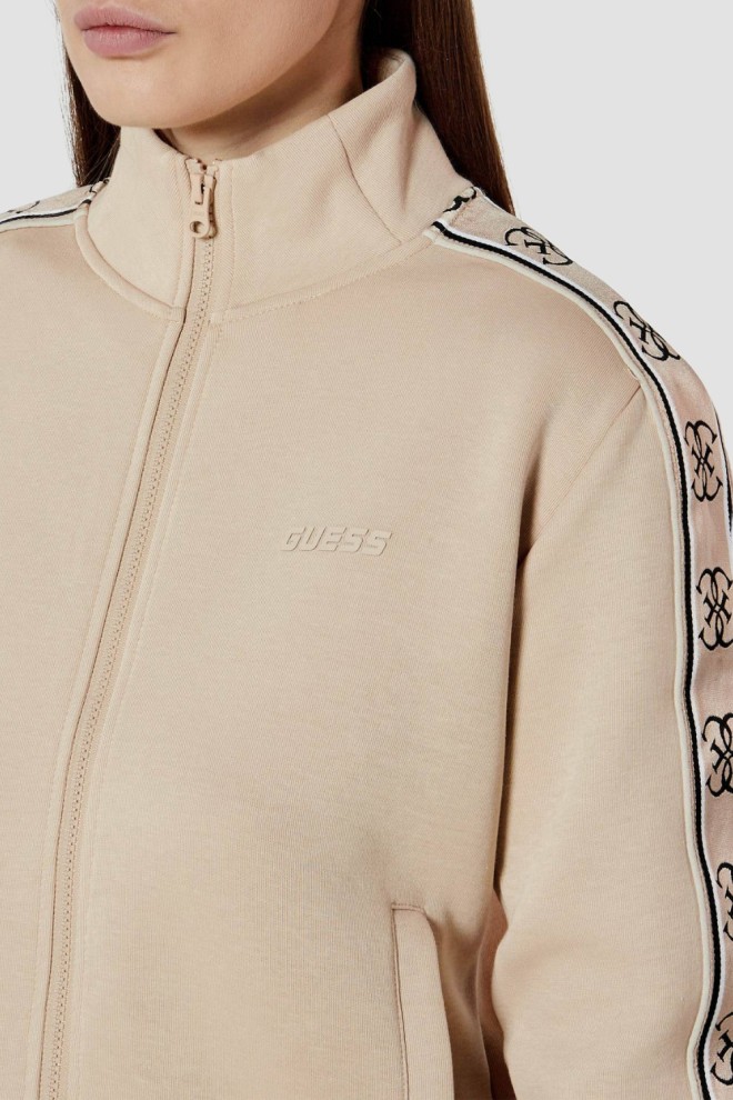 Жіночий світшот GUESS Бежевий зі смужками Брітні