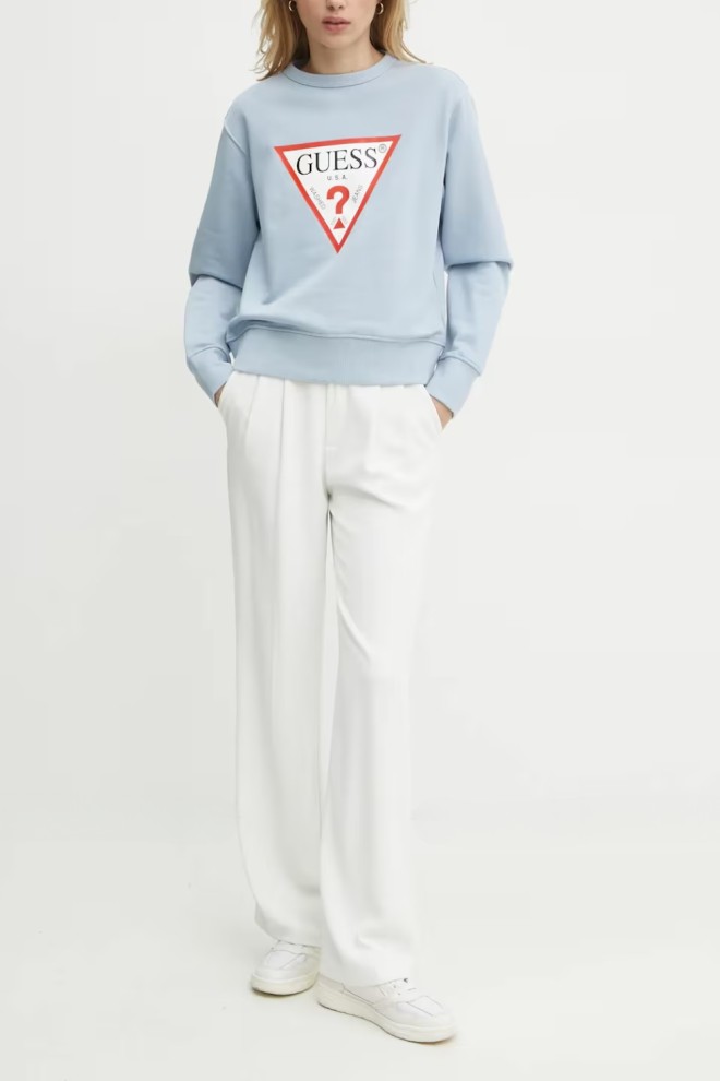 GUESS Błękitna damska bluza Original