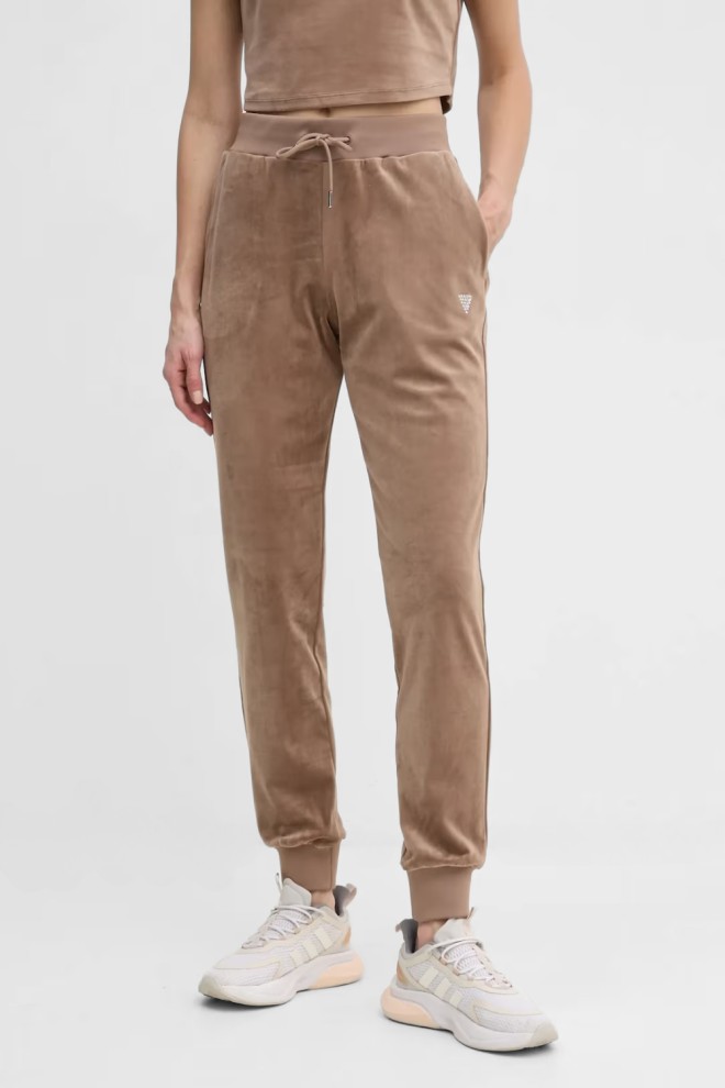 GUESS Brown Women's Couture Velour Pants