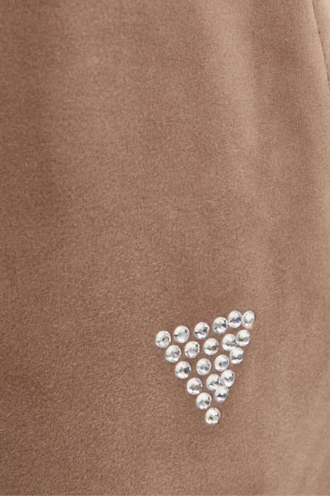 GUESS Brown Women's Couture Velour Pants