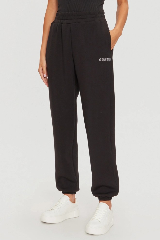 GUESS Pantaloni de trening Cecilia negri pentru femei