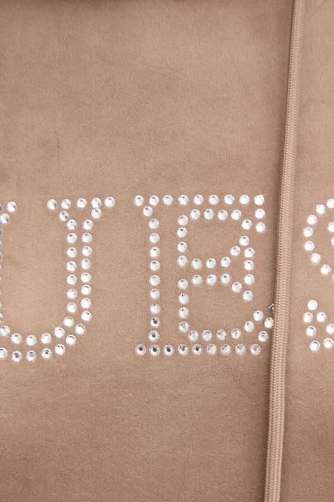 GUESS Hanorac Couture pentru femei din velur maro