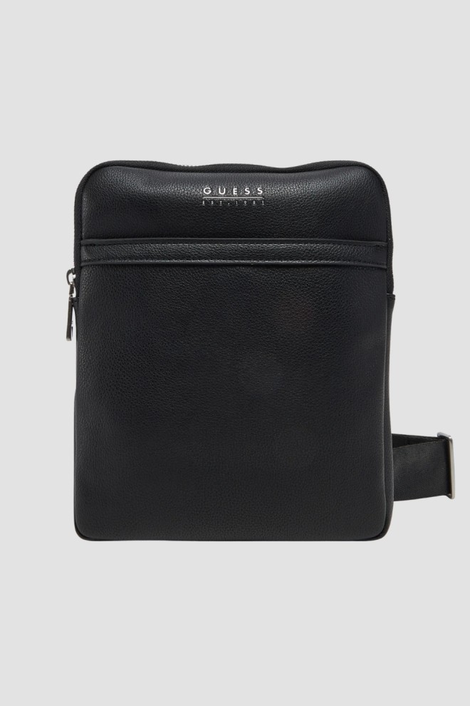GUESS Negru bărbați Milano sachet