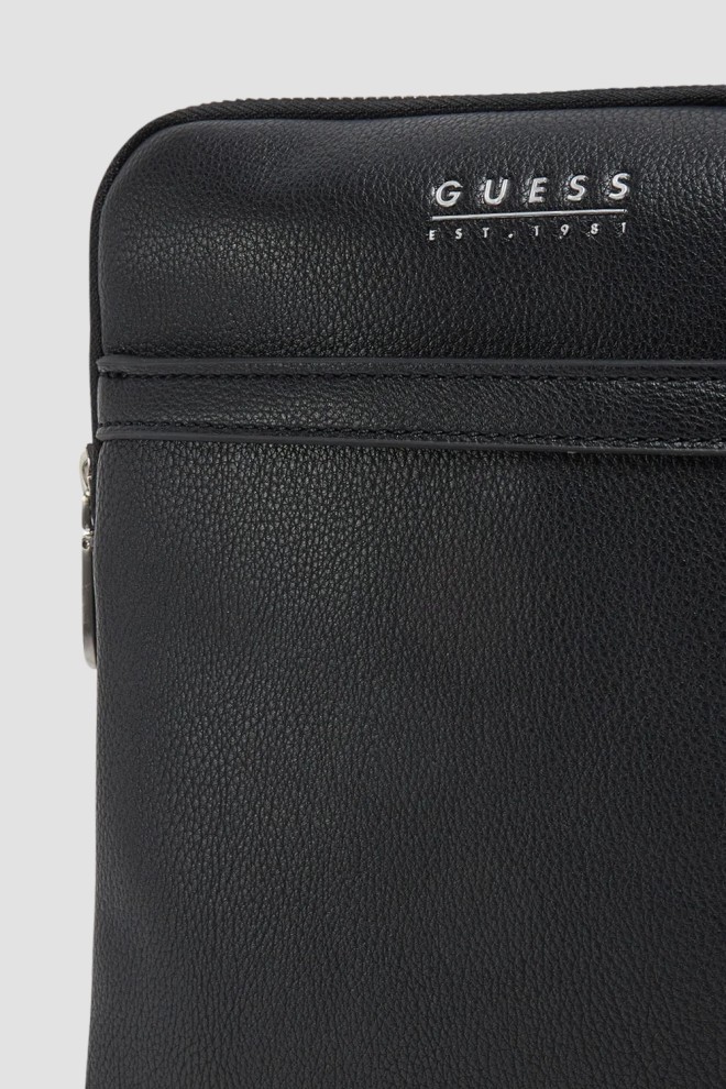 GUESS Negru bărbați Milano sachet