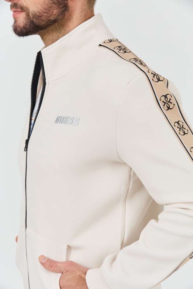 GUESS Бежевий світшот на блискавці Mickey