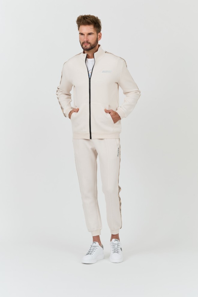 GUESS Beżowe męskie spodnie Mickey Cuff Pant