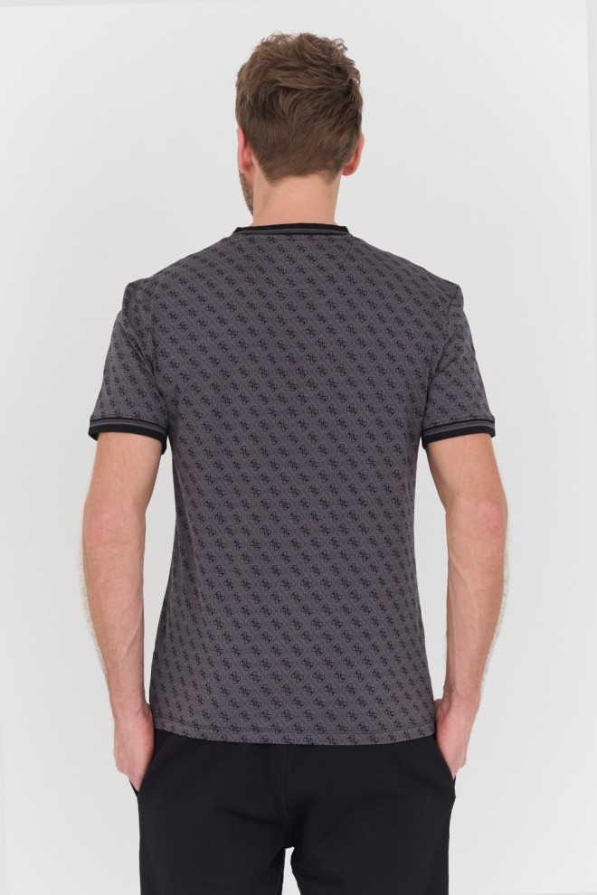 GUESS Tricou negru Marshall pentru bărbați