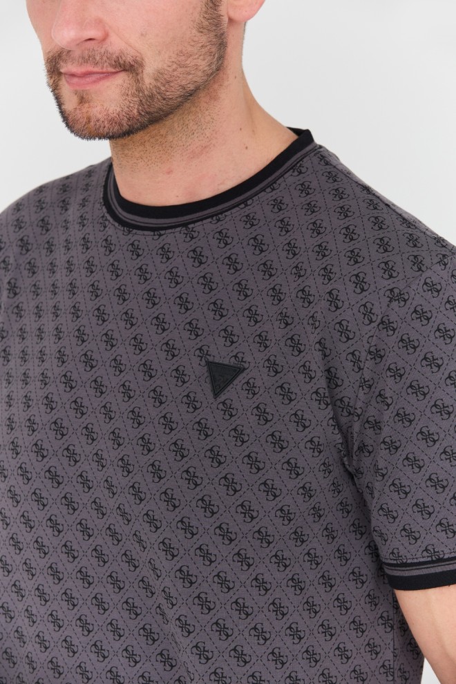 GUESS Tricou negru Marshall pentru bărbați