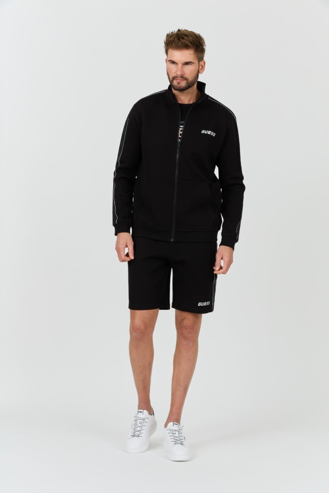 GUESS Чорний чоловічий світшот на блискавці Black Mickey