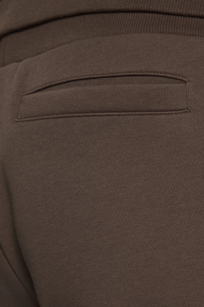 Pantaloni de trening pentru bărbați GUESS Brown cu dungi Mickey