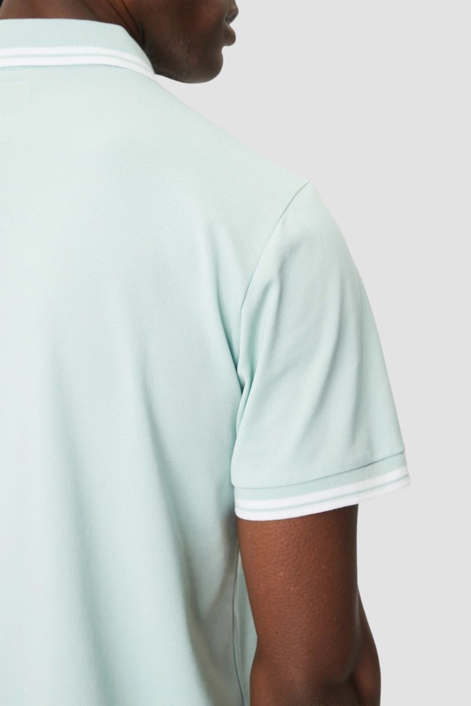 GUESS Green Men's Pique Polo