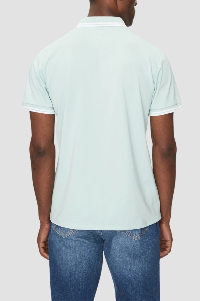 GUESS Polo Pique verde pentru bărbați