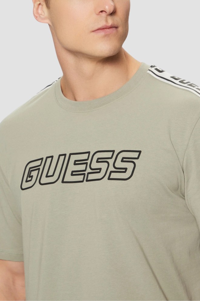 GUESS Green men's Arlo t-shirt