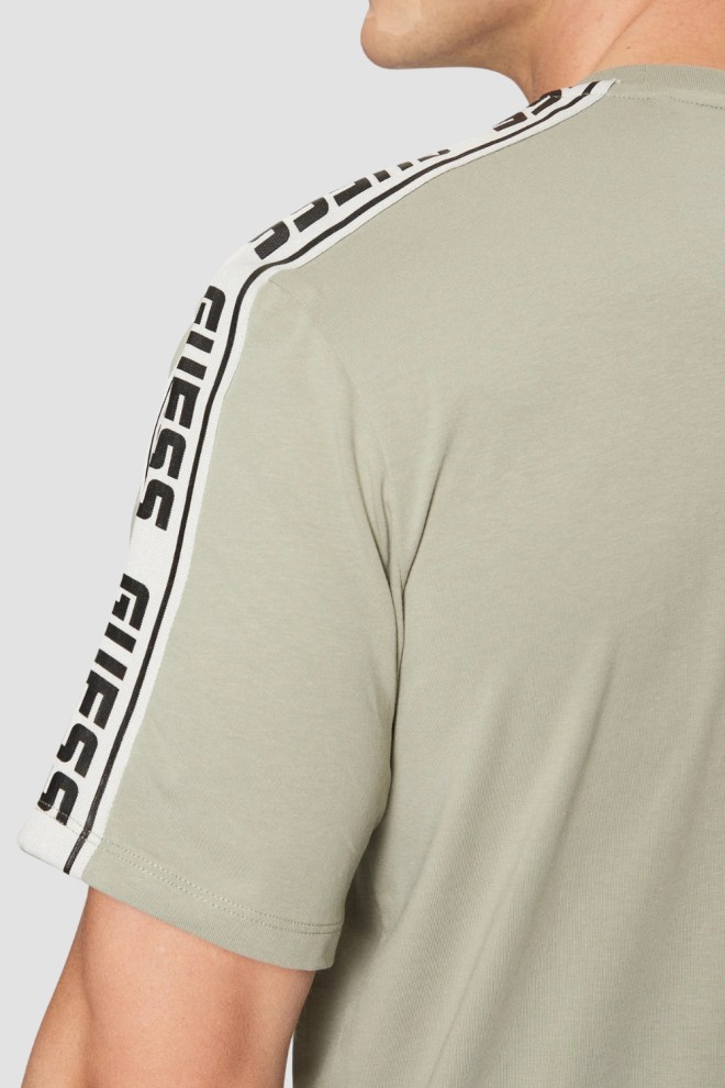 GUESS Zielony t-shirt męski Arlo