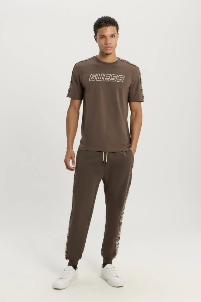 Tricou GUESS Brown Arlo pentru bărbați