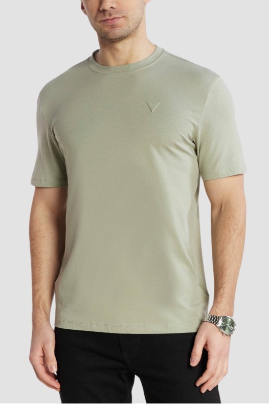 GUESS Zielony t-shirt męski...