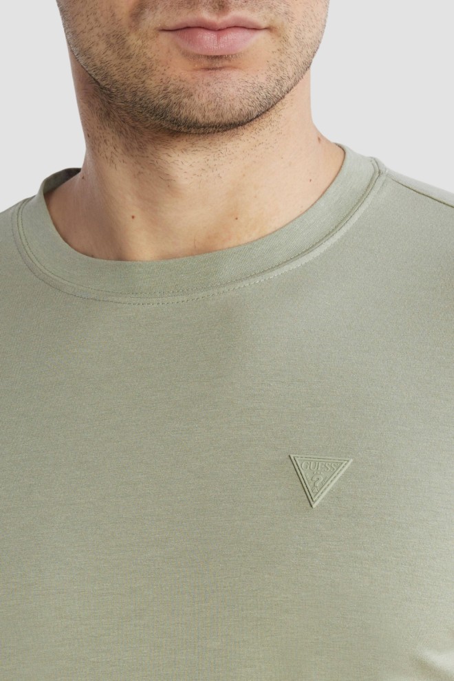 GUESS Tricou verde Hedley pentru bărbați