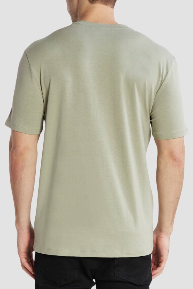 GUESS Zielony t-shirt męski Hedley