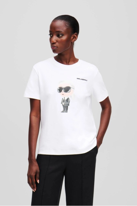 KARL LAGERFELD Tricou alb...