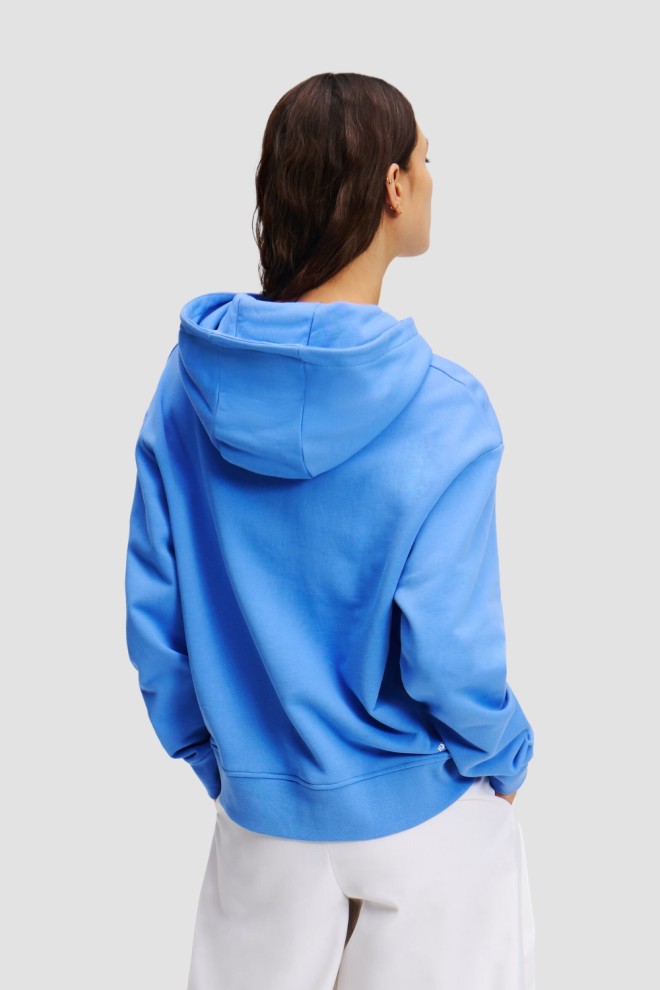 KARL LAGERFELD Blue women's hoodie Ikon Aquarelle C