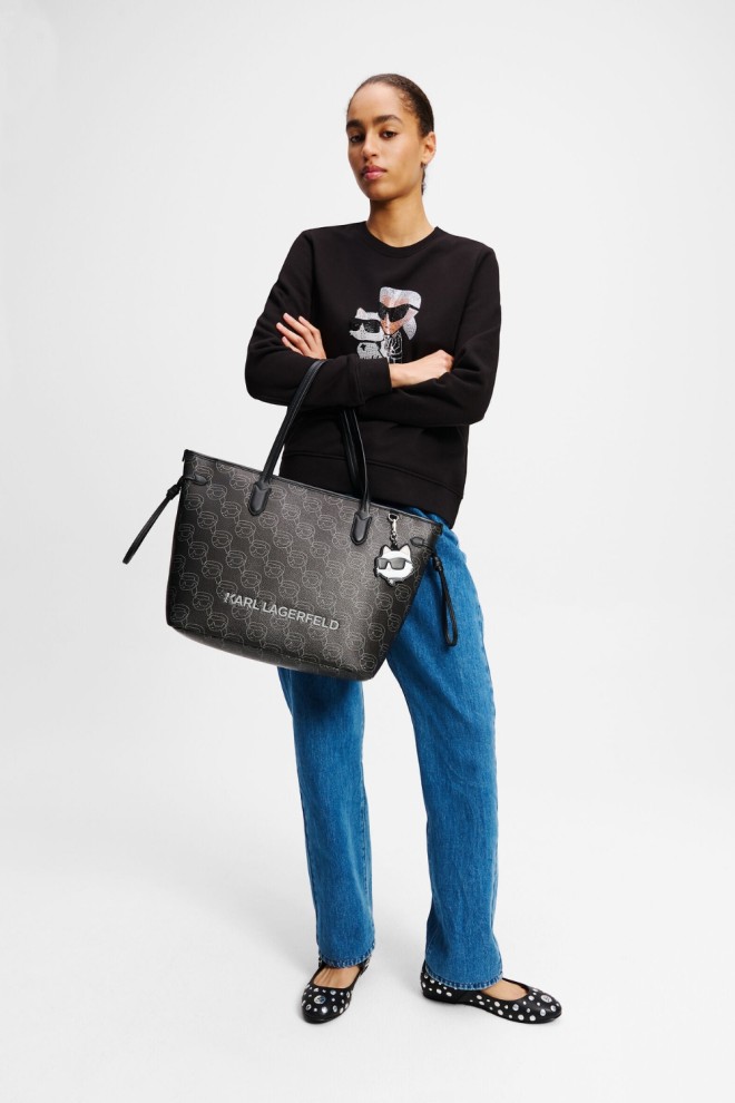 KARL LAGERFELD Black Zirconia Sweatshirt Ikon Rs Duo