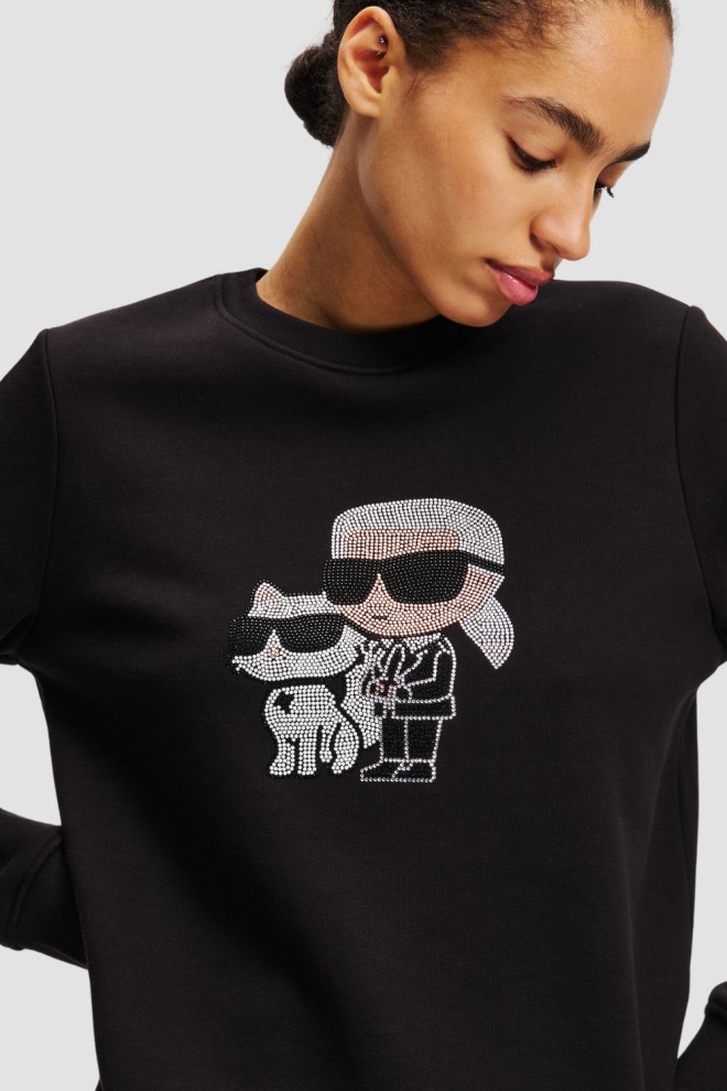 KARL LAGERFELD Black Zirconia Sweatshirt Ikon Rs Duo