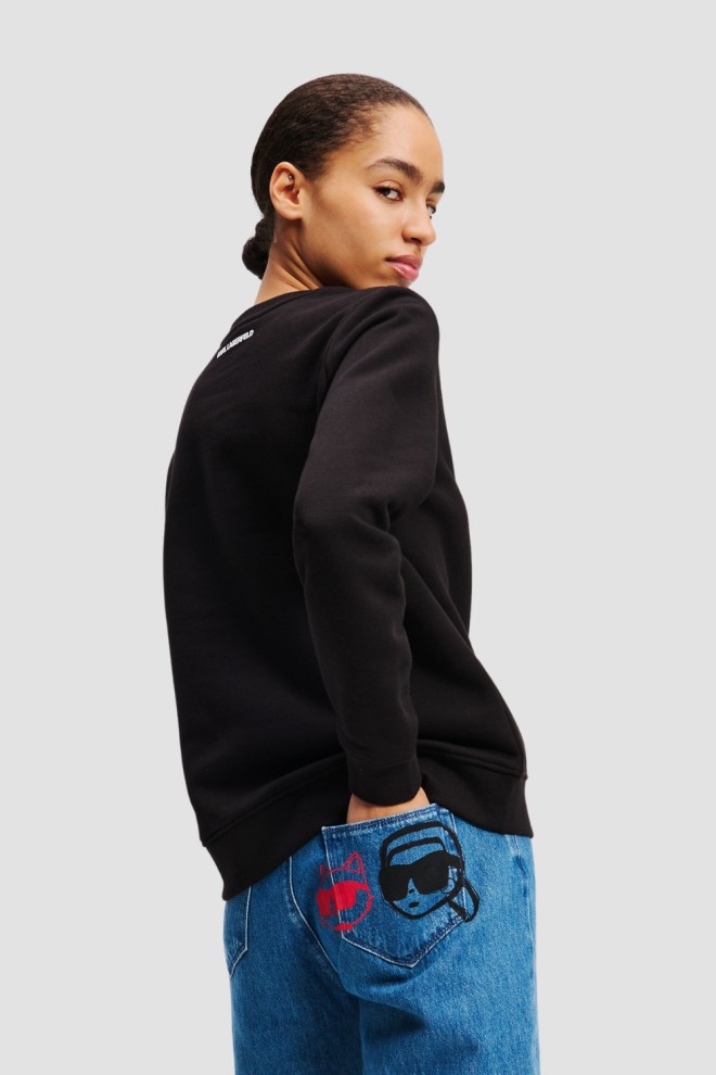 KARL LAGERFELD Black Zirconia Sweatshirt Ikon Rs Duo