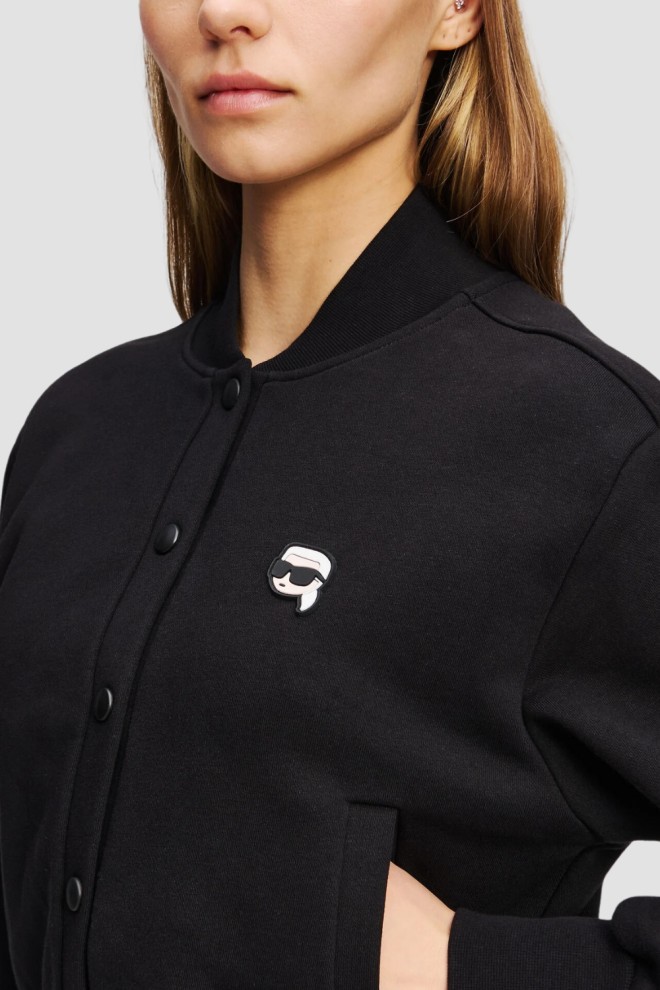 KARL LAGERFELD Сlack women's bomber Ikon Patch Buttons