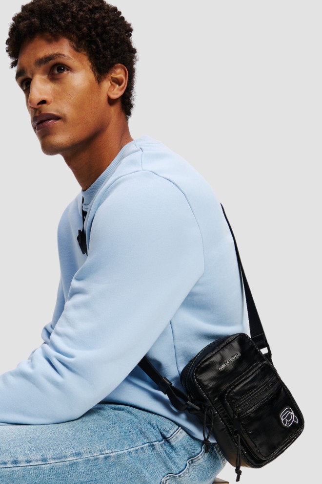 KARL LAGERFELD Black Men's Puffy Nylon Sachet