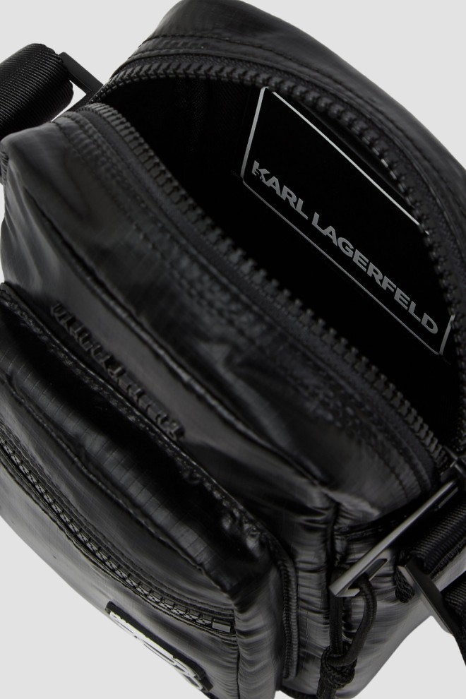 KARL LAGERFELD Bărbat negru Puffy Nylon Sachet