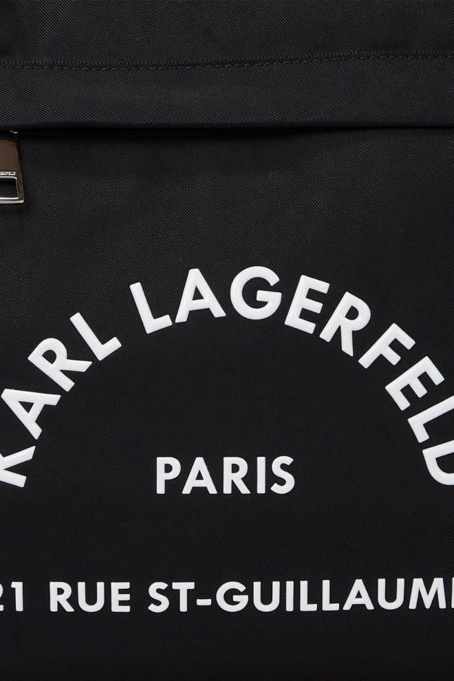 KARL LAGERFELD Чорна дорожня сумка K/rsg Нейлон