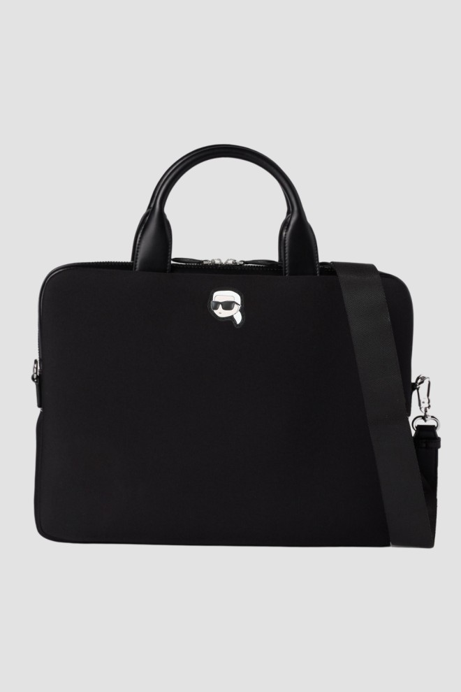 Чорний портфель KARL LAGERFELD Ikon Neop