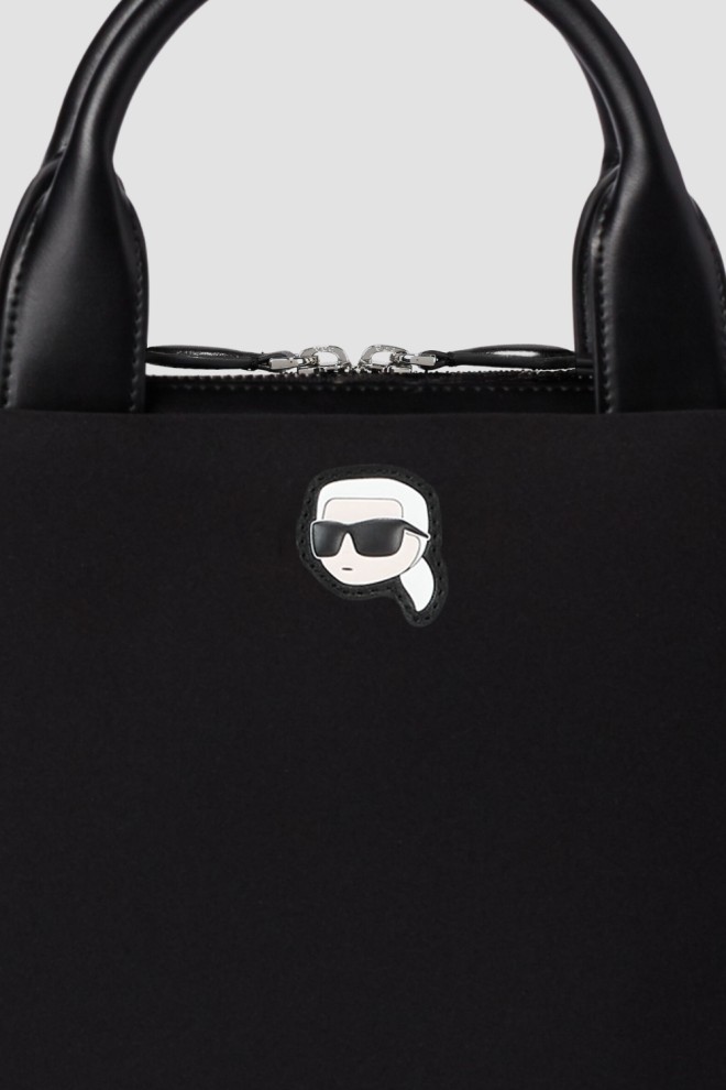 KARL LAGERFELD Czarna aktówka Ikon Neop