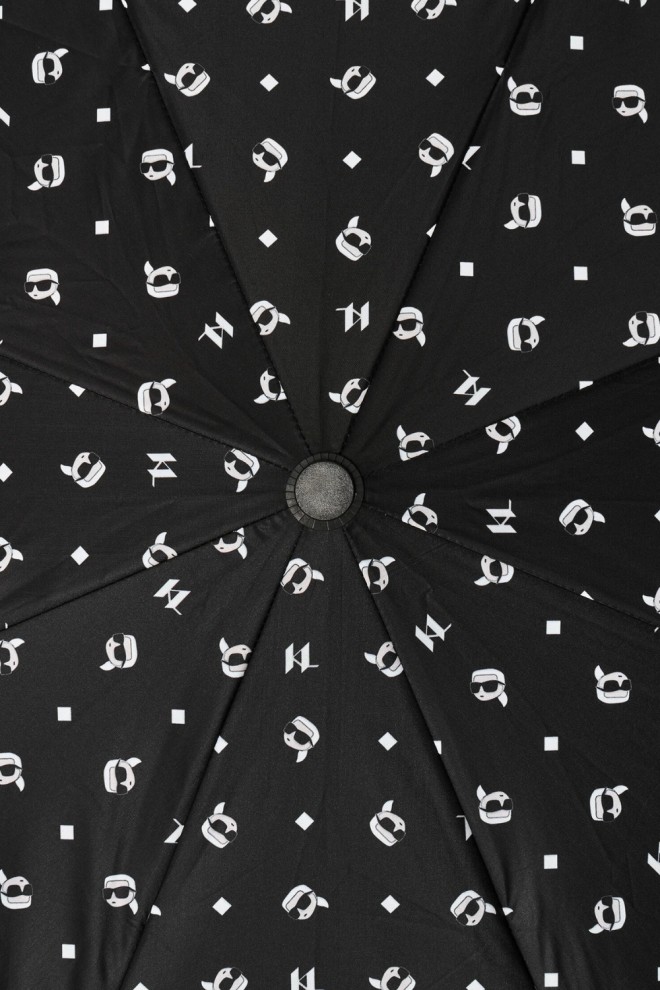 KARL LAGERFELD negru logic femei umbrelă Ikon Aop