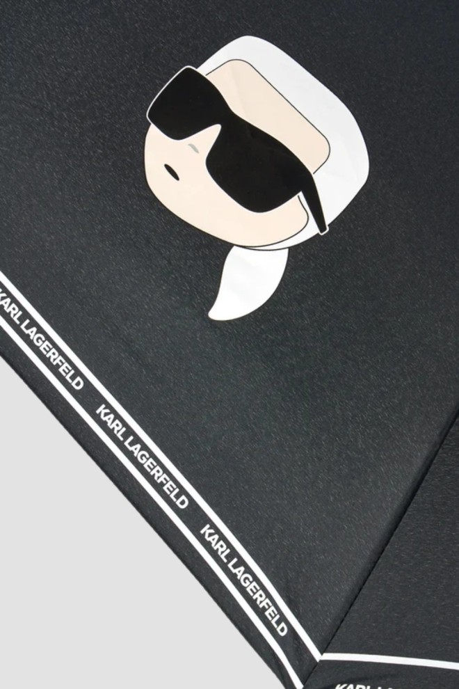 KARL LAGERFELD Negru Femei Ikon SM Umbrella