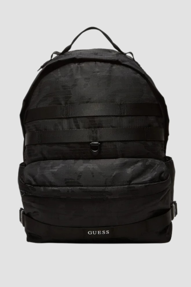 GUESS Black Men's Asti Rounded Backpack