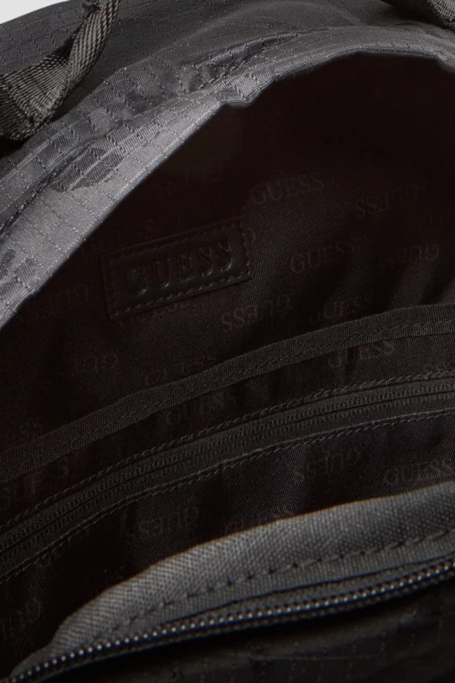 GUESS Rucsac Asti Rounded negru pentru bărbați