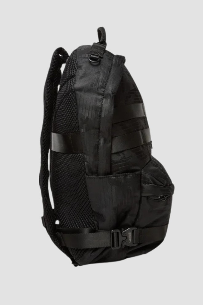 GUESS Black Men's Asti Rounded Backpack