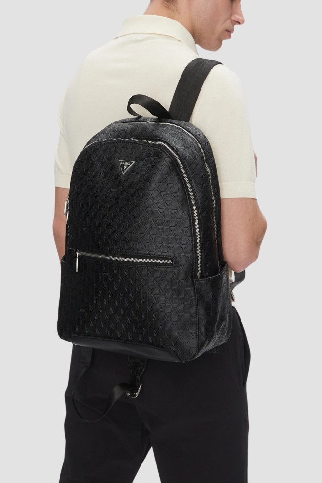 Rucsac GUESS Torino negru pentru bărbați