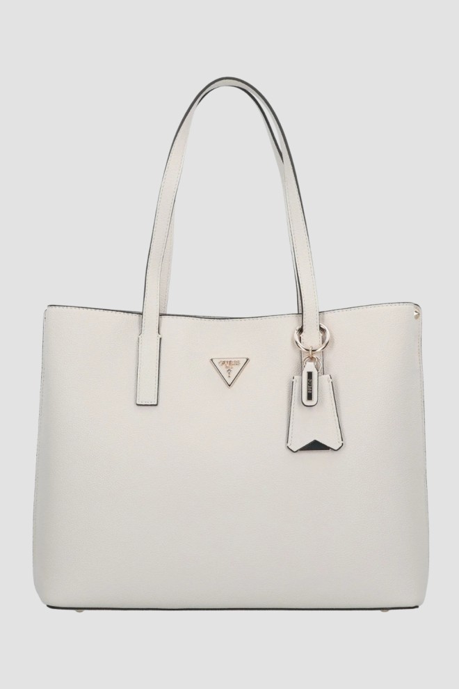 GUESS White Women's Girlfriend Tote Handbag