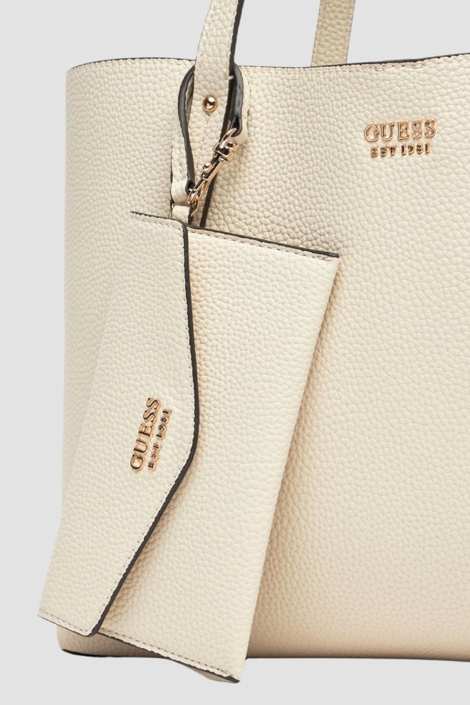 Бежева жіноча сумка 3 в 1 GUESS Brenton