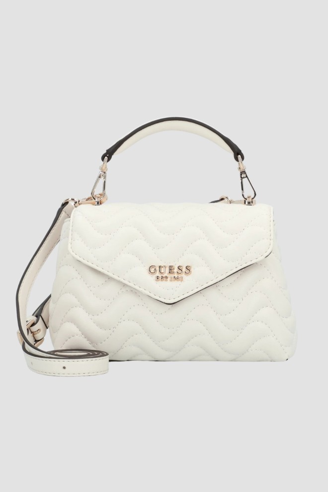 GUESS White Women's Quilted Mini Handbag