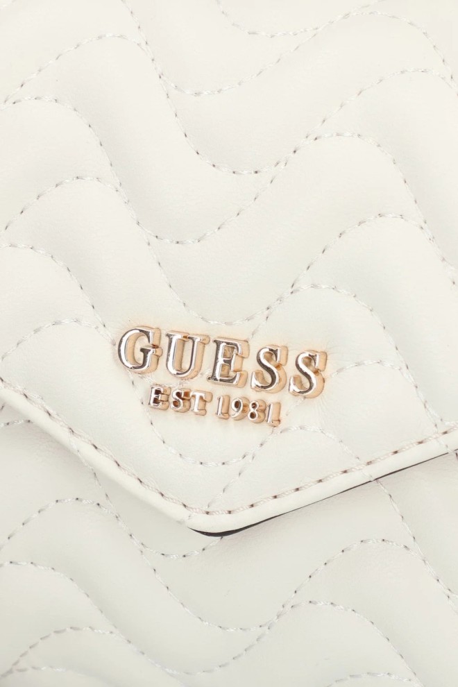 GUESS Biała damska torebka pikowana Mini