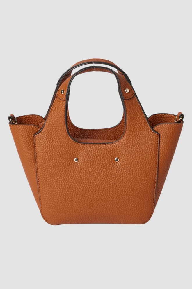 Жіноча міні-сумка GUESS Calista 2-в-1 коричневого кольору