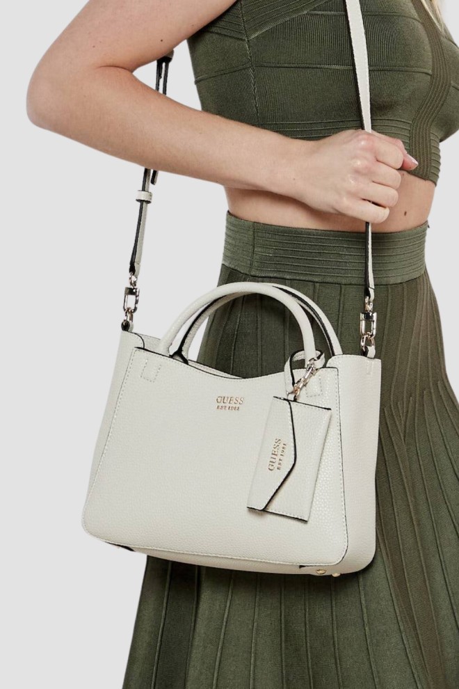 GUESS Біла жіноча класична сумка-сумка SML Girlfriend Satchel