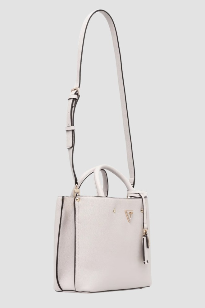 GUESS White Meridian II Women's Handbag