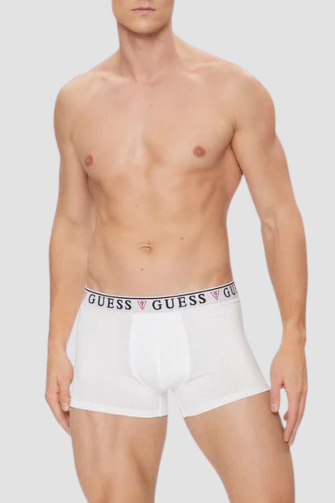 Чоловічі білі труси-боксери GUESS комплект з 3 штук