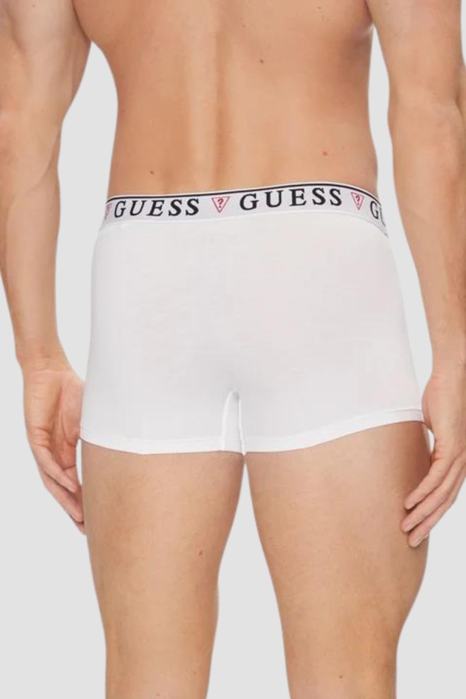 GUESS Zestaw białej męskiej bielizny bokserki 3 Pack